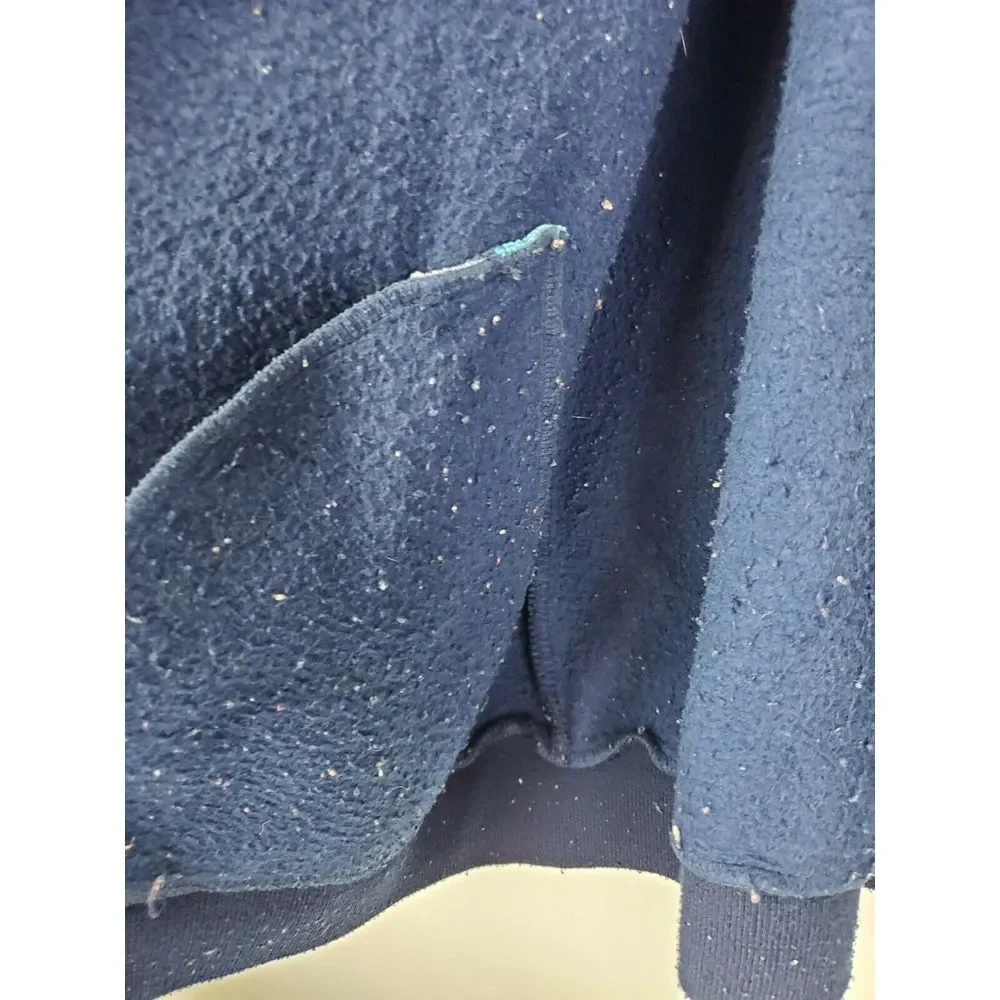 VTG Nike Rugby Union 1987 Snap Button‎ Varsity Bomber Jacket Blue XL LS HN